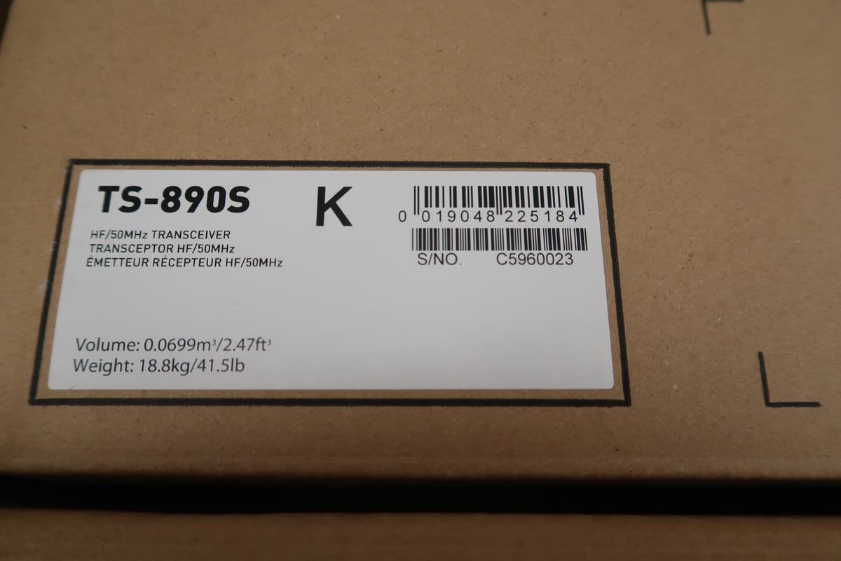 U20246 Used Kenwood TS-890S HF/50MHz Transceiver w/270Hz CW Filter Late Model