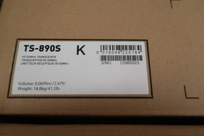U20246 Used Kenwood TS-890S HF/50MHz Transceiver w/270Hz CW Filter Late Model