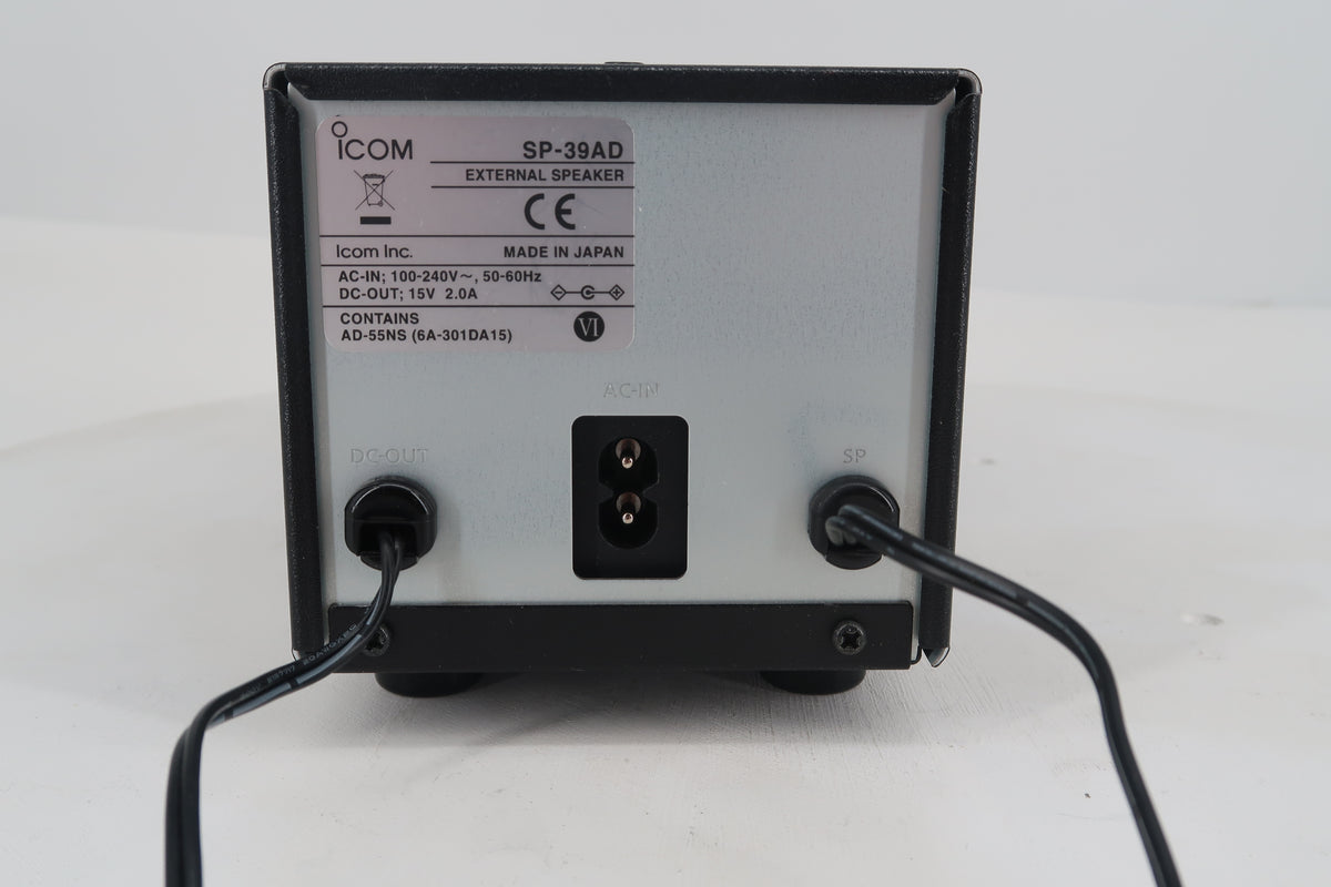 U20266 Used ICOM SP-39AD External Speaker with Power Supply for Icom R8600
