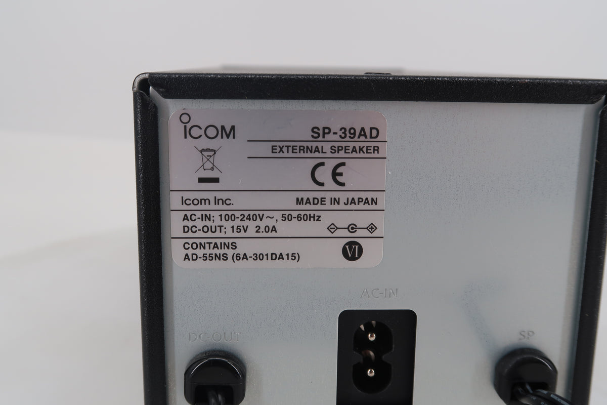 U20266 Used ICOM SP-39AD External Speaker with Power Supply for Icom R8600