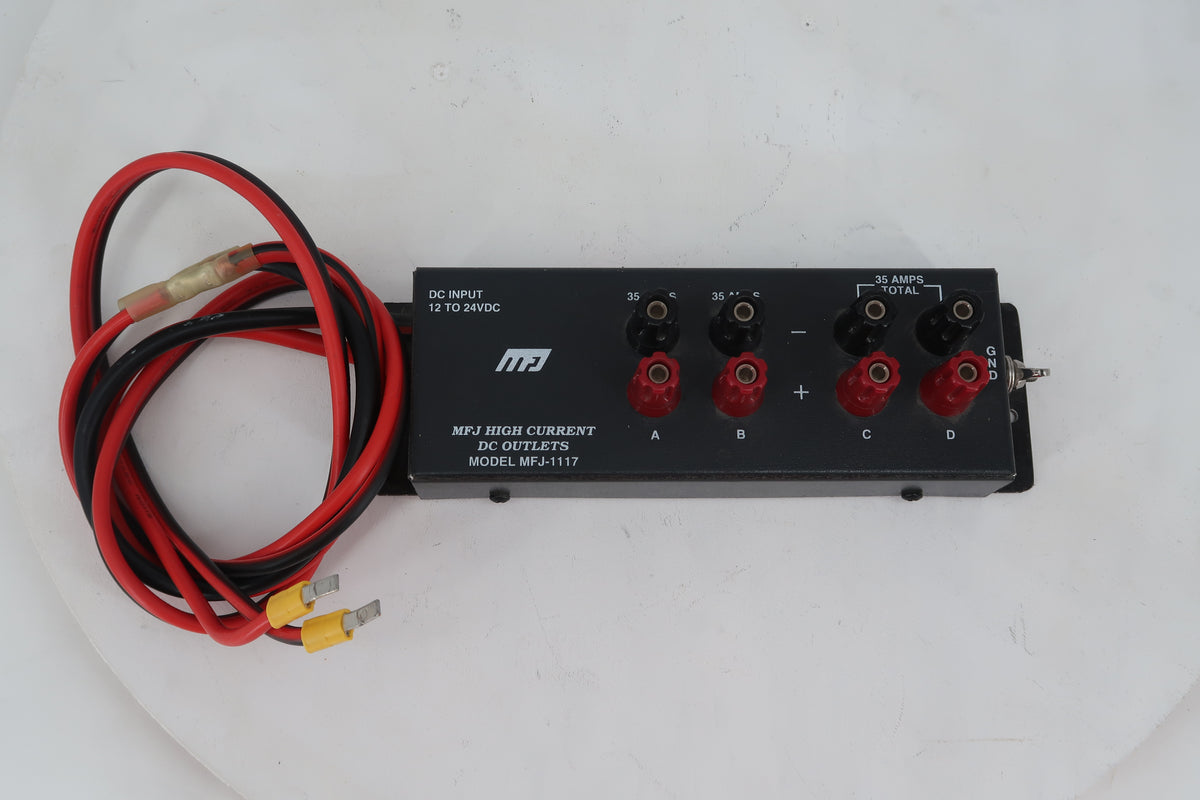U20272 Used MFJ-1117 High Current DC Multi-Outlet DC Power Strip