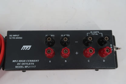 U20272 Used MFJ-1117 High Current DC Multi-Outlet DC Power Strip