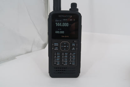 U20275 Used Kenwood TH-D75A 5W 144/244/430MHz Tri-Band Handheld Transceiver w/DSTAR