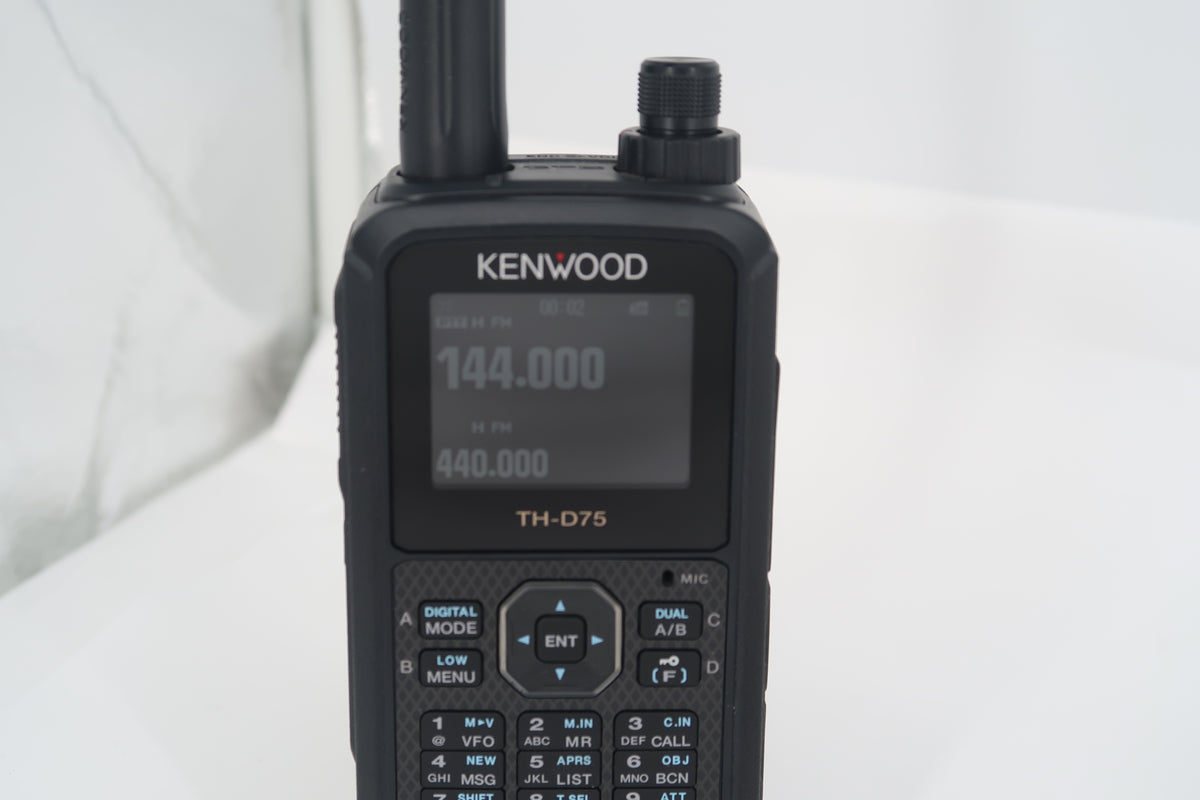 U20275 Used Kenwood TH-D75A 5W 144/244/430MHz Tri-Band Handheld Transceiver w/DSTAR