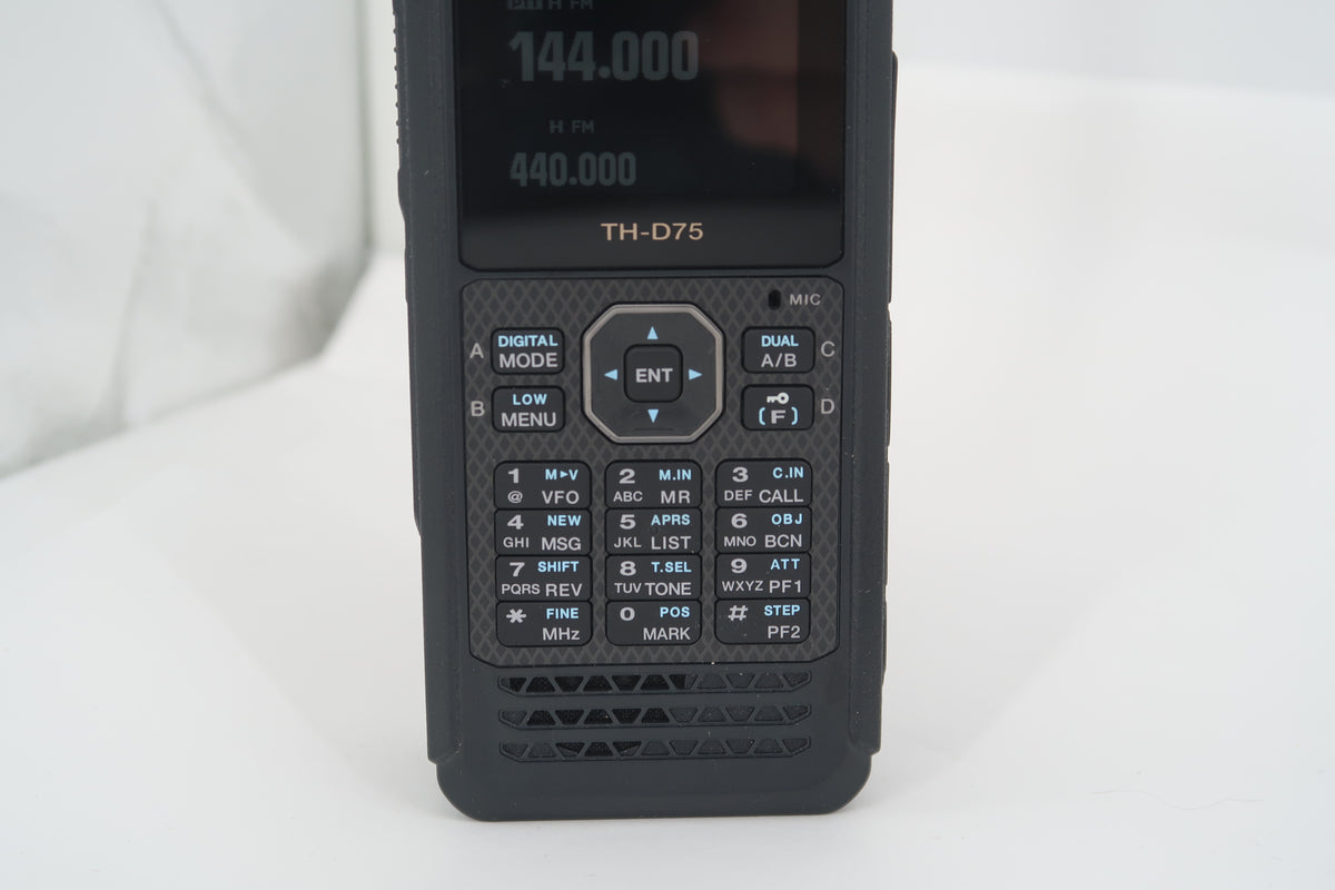 U20275 Used Kenwood TH-D75A 5W 144/244/430MHz Tri-Band Handheld Transceiver w/DSTAR