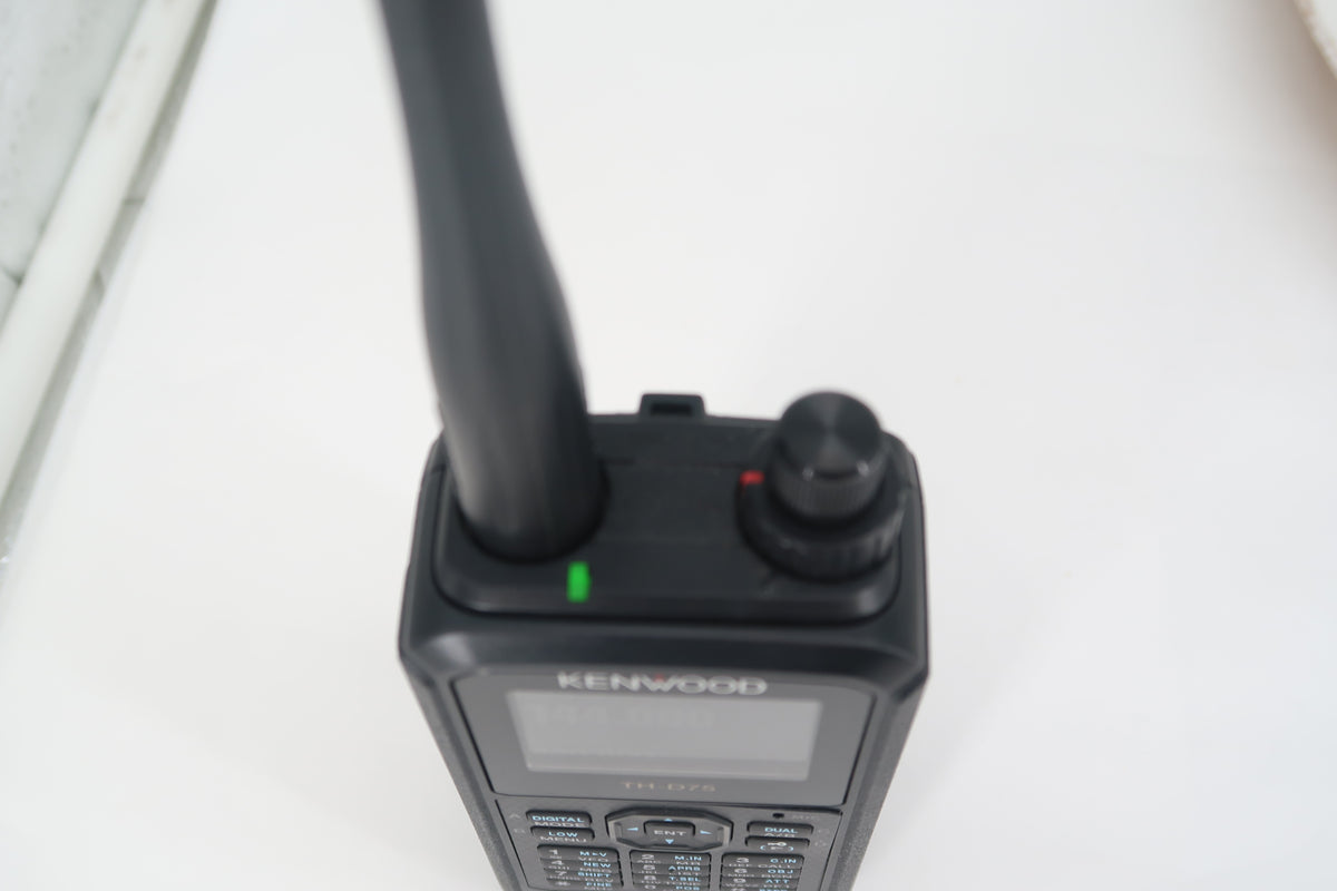 U20275 Used Kenwood TH-D75A 5W 144/244/430MHz Tri-Band Handheld Transceiver w/DSTAR