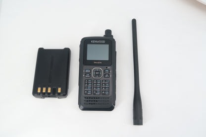 U20275 Used Kenwood TH-D75A 5W 144/244/430MHz Tri-Band Handheld Transceiver w/DSTAR
