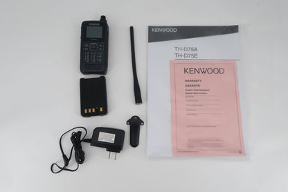 U20275 Used Kenwood TH-D75A 5W 144/244/430MHz Tri-Band Handheld Transceiver w/DSTAR
