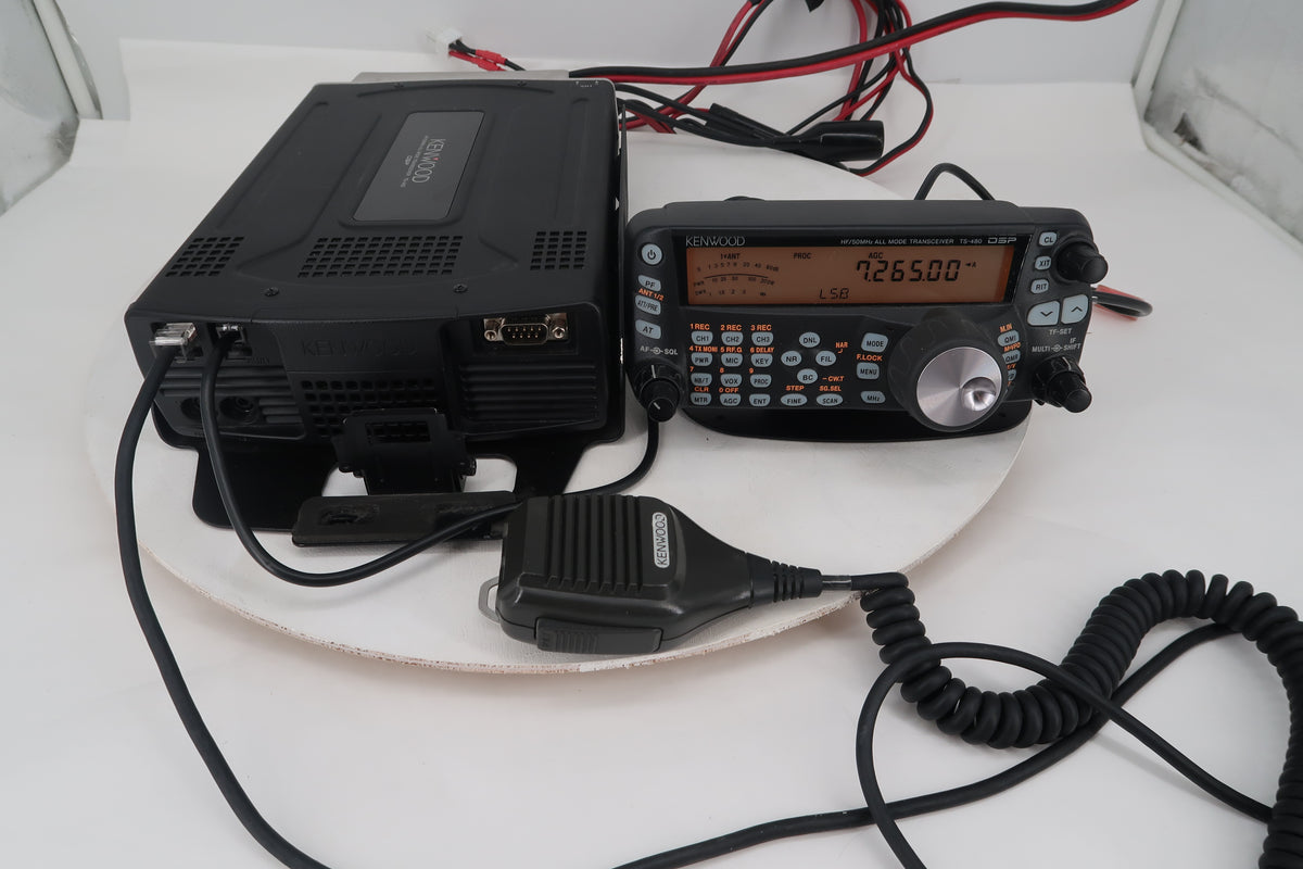 U20276 Used Kenwood TS-480HX 200W HF/50MHz All Mode Transceiver DSP w/RT Systems Cable and MB-480M