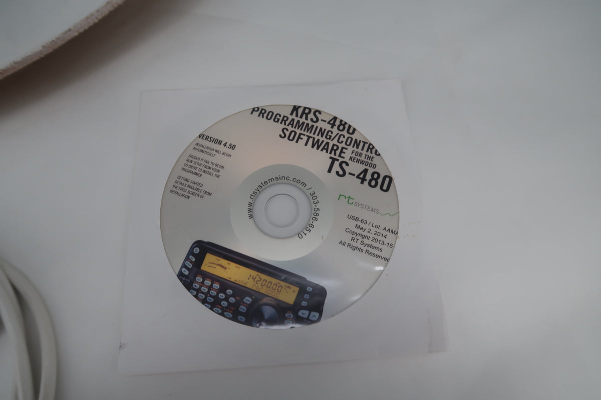 U20276 Used Kenwood TS-480HX 200W HF/50MHz All Mode Transceiver DSP w/RT Systems Cable and MB-480M