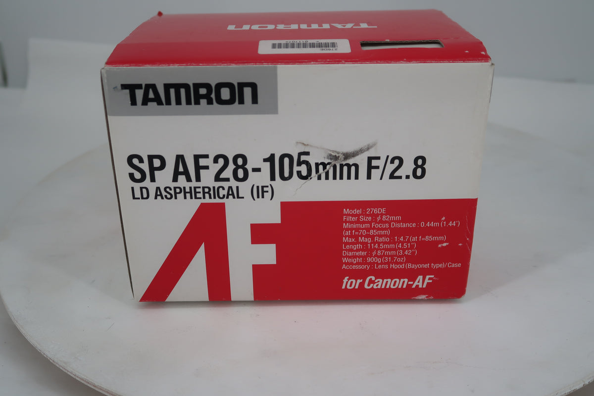 U20284 Used Tamron SP AF 28-105mm f/2.8 & Canon EF-S 18-55mm Lens Kit with iFootage Mini Tripod