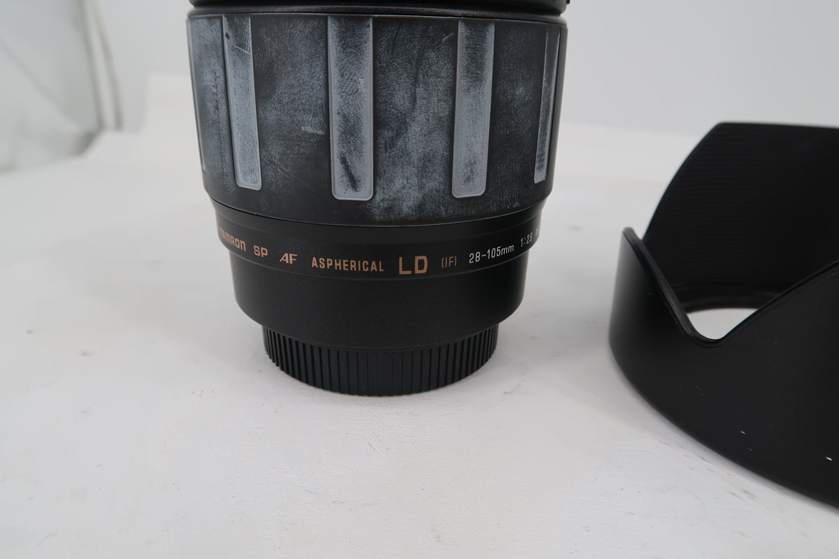 U20284 Used Tamron SP AF 28-105mm f/2.8 & Canon EF-S 18-55mm Lens Kit with iFootage Mini Tripod