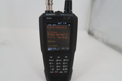 U20293 Used Uniden SDS 100 True I/Q Digital Handheld Scanner w/ ProVoice, DMR/MotoTRBO, and NXDN Upgrade