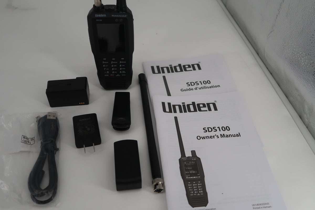 U20293 Used Uniden SDS 100 True I/Q Digital Handheld Scanner w/ ProVoice, DMR/MotoTRBO, and NXDN Upgrade