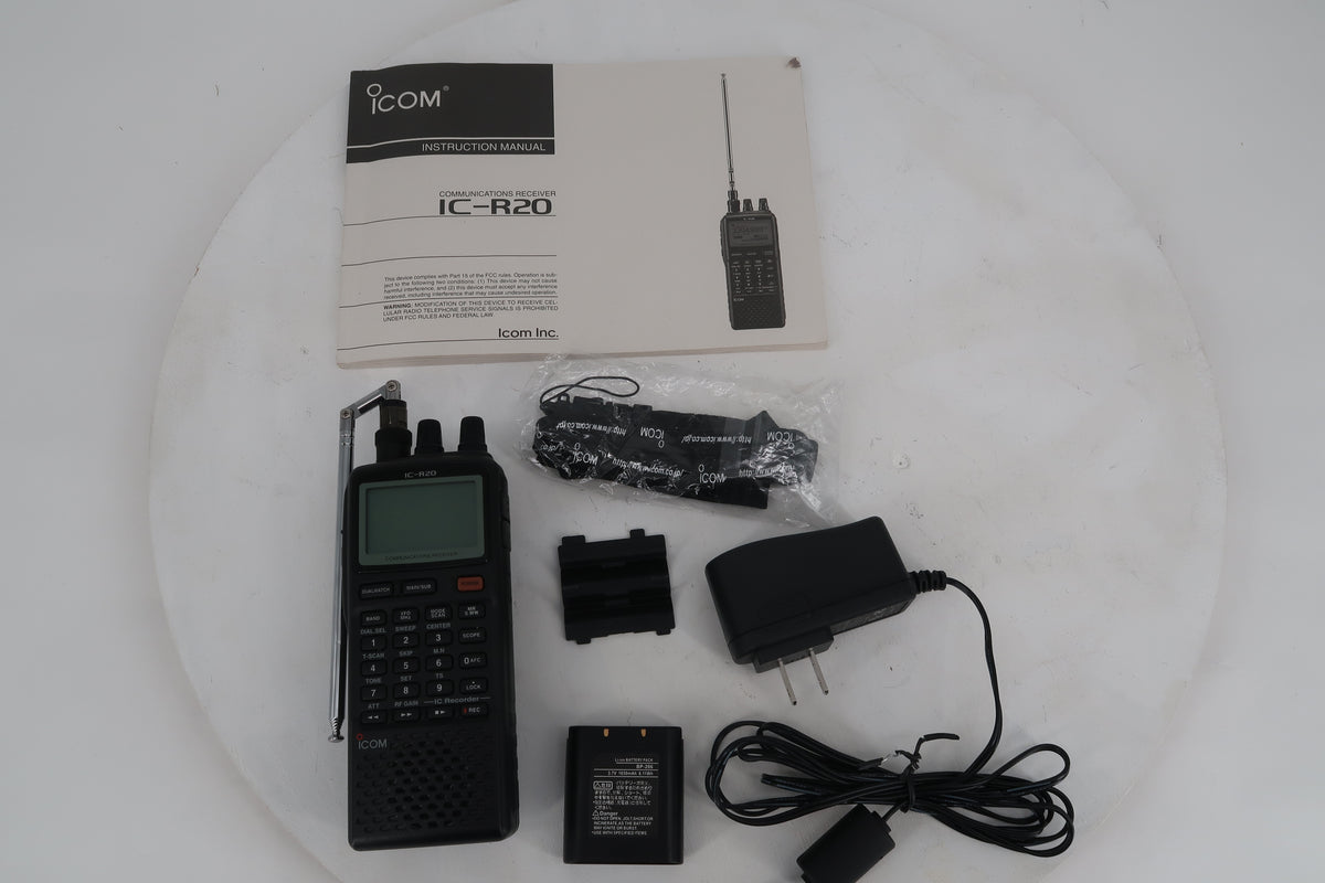 U20295 Used ICOM IC-R20 Handheld Wideband Communications Receiver (.15-3305MHz - Blocked Version)