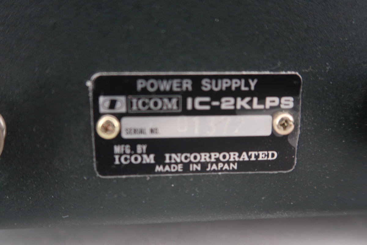 U20318 Used ICOM IC-2KL 500W Linear Amplifier w/10-12M Conversion & IC-2KLPS Power Supply Station