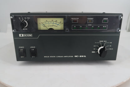 U20318 Used ICOM IC-2KL 500W Linear Amplifier w/10-12M Conversion & IC-2KLPS Power Supply Station