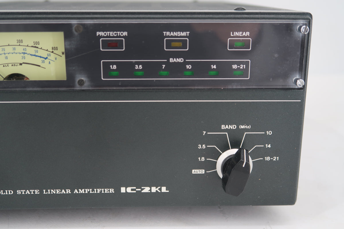 U20318 Used ICOM IC-2KL 500W Linear Amplifier w/10-12M Conversion & IC-2KLPS Power Supply Station