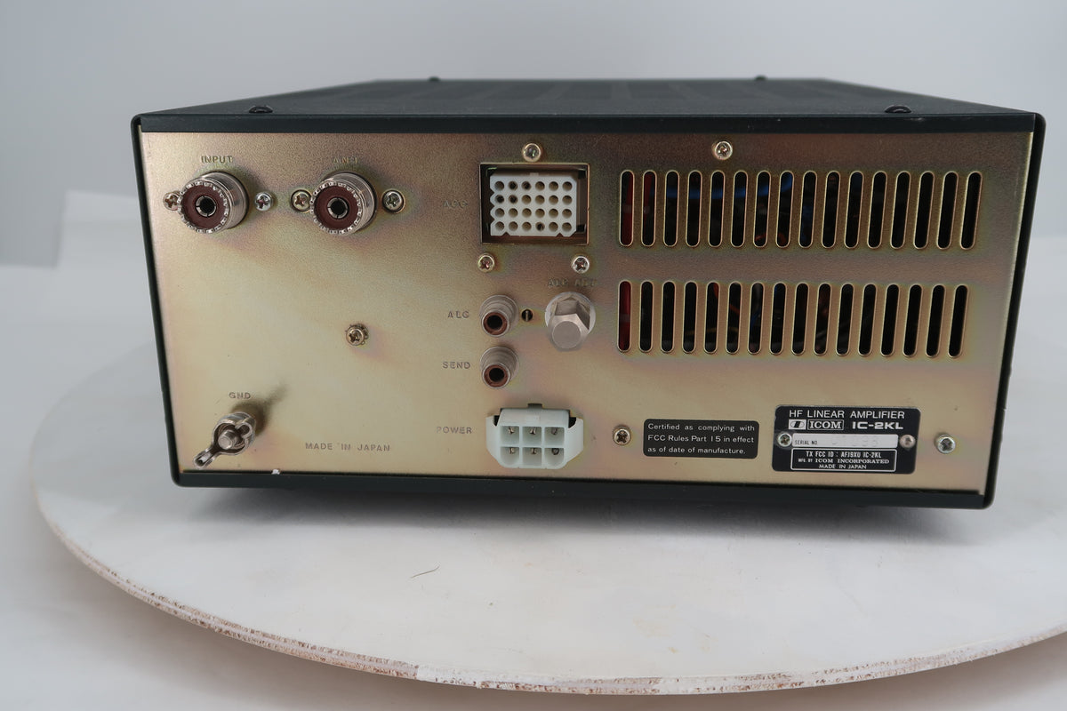 U20318 Used ICOM IC-2KL 500W Linear Amplifier w/10-12M Conversion & IC-2KLPS Power Supply Station