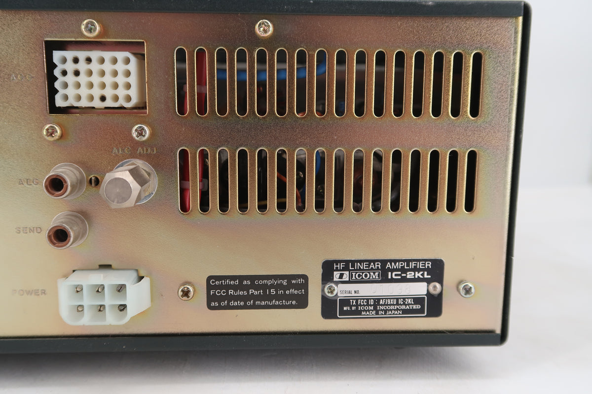 U20318 Used ICOM IC-2KL 500W Linear Amplifier w/10-12M Conversion & IC-2KLPS Power Supply Station
