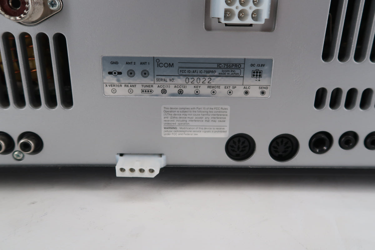 U20319 Used ICOM IC-756 Pro HF/50MHz All Band Transceiver