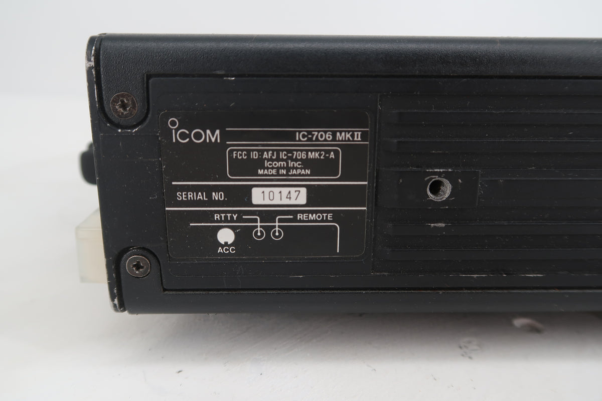 U20321 Used ICOM IC-706MKII HF/VHF All-Mode 100W Transceiver