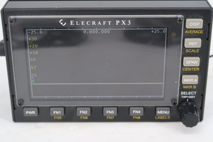 U20323 Used Elecraft KX3 HF/50MHz All-Mode 10W Transceiver & PX3 Panadapter in Elecraft Carrying Case
