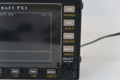U20323 Used Elecraft KX3 HF/50MHz All-Mode 10W Transceiver & PX3 Panadapter in Elecraft Carrying Case