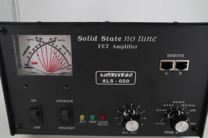 U20326 Used Ameritron AL-600 Solid State 600W Amplifier & AL-600PS Heavy-Duty Power Supply