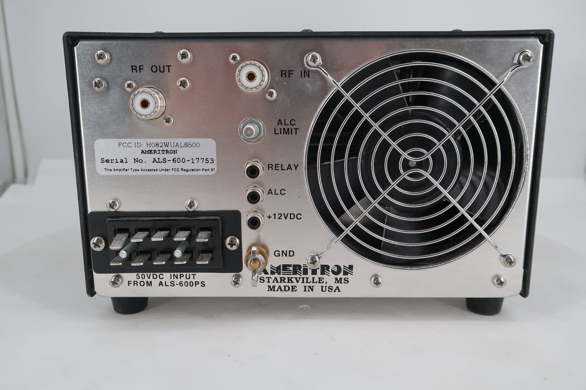 U20326 Used Ameritron AL-600 Solid State 600W Amplifier & AL-600PS Heavy-Duty Power Supply