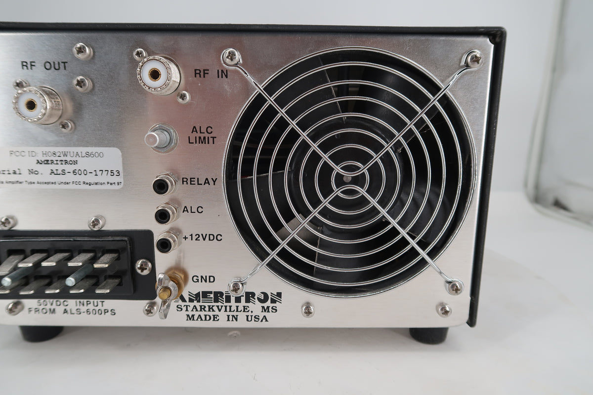 U20326 Used Ameritron AL-600 Solid State 600W Amplifier & AL-600PS Heavy-Duty Power Supply