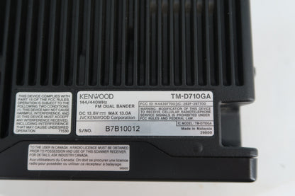 U20331 Used Kenwood TM-D710GA 144/440MHz Dual Band FM Transceiver w/Built-In GPS & TNC