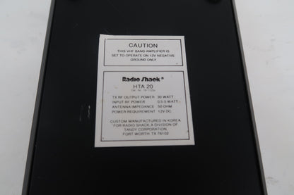 U20333 Used RadioShack 2M Power Amplifier 12V 30W Model: HTA20