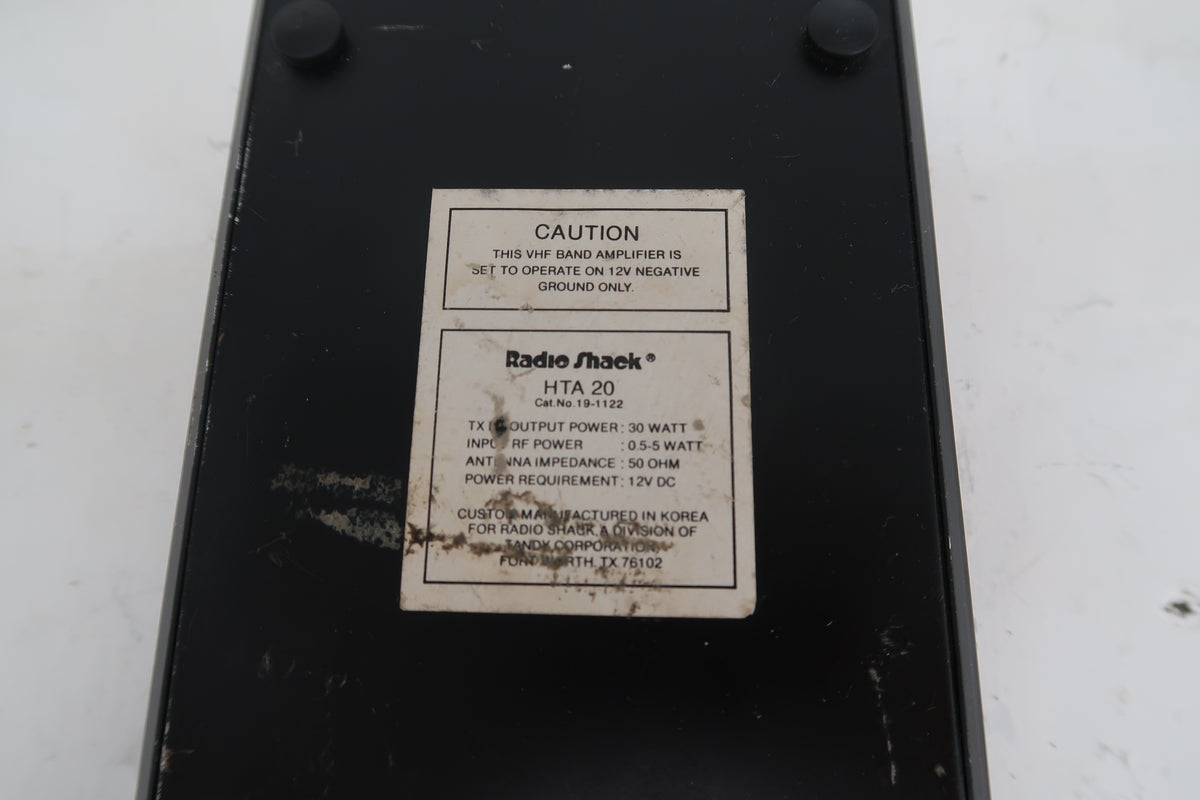 U20337 Used RadioShack 2M Power Amplifier 12V 30W Model: HTA20