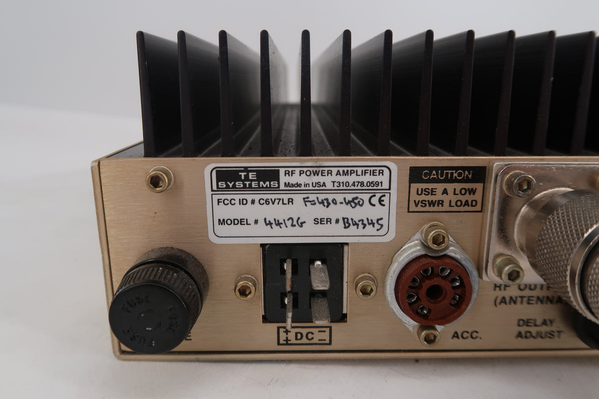 U20338 Used TE Systems 4412G UHF 100W Linear Amplifier 15-20 Watts in Max