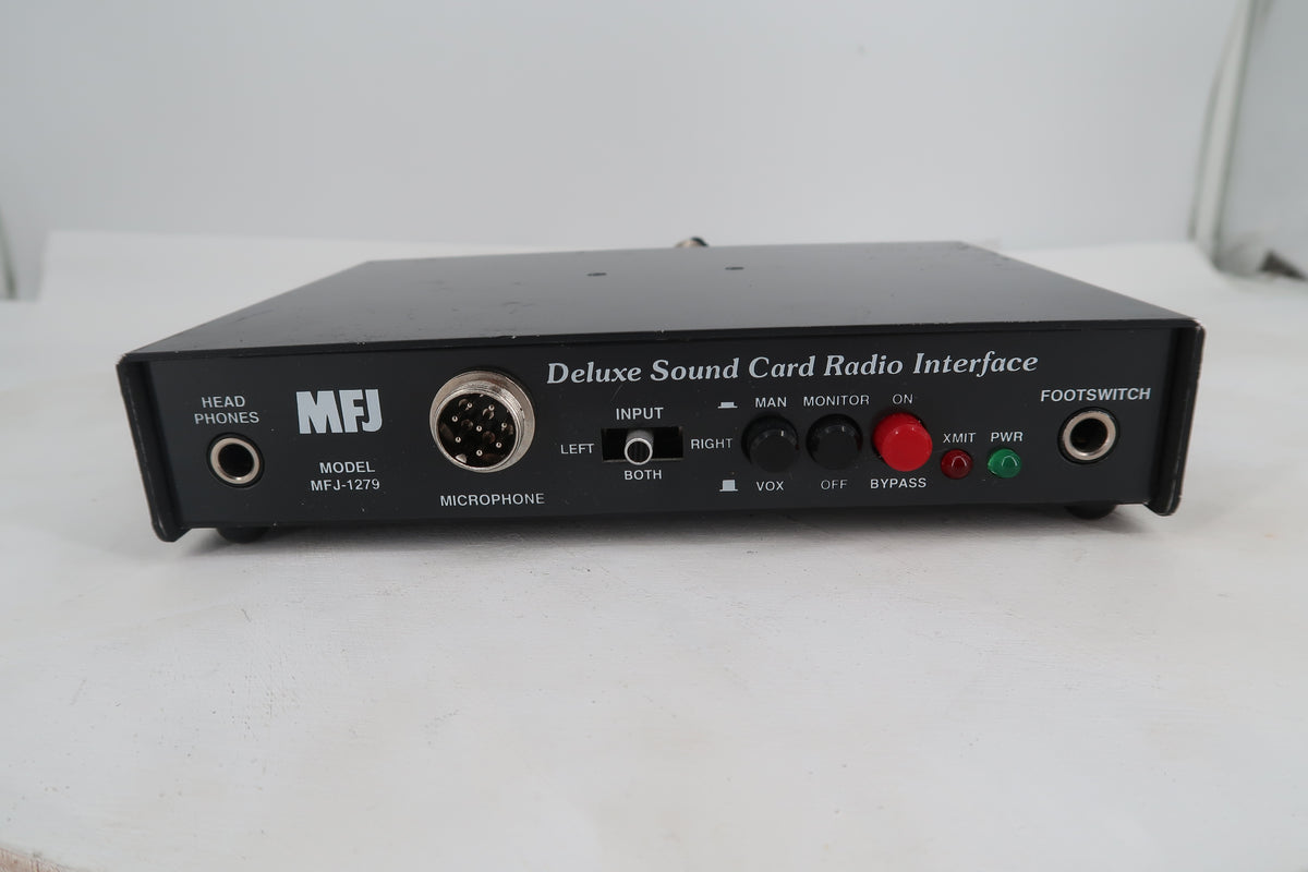 U20341 AS IS, Untested  MFJ Deluxe Sound Card Radio Interface MFJ-1279