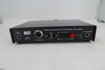 U20341 AS IS, Untested  MFJ Deluxe Sound Card Radio Interface MFJ-1279