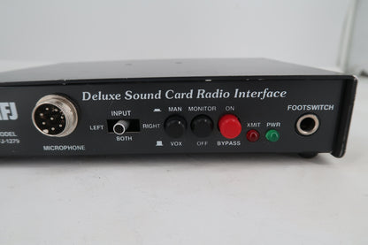 U20341 AS IS, Untested  MFJ Deluxe Sound Card Radio Interface MFJ-1279