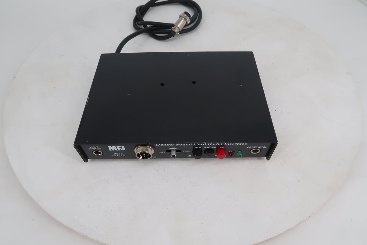U20341 AS IS, Untested  MFJ Deluxe Sound Card Radio Interface MFJ-1279