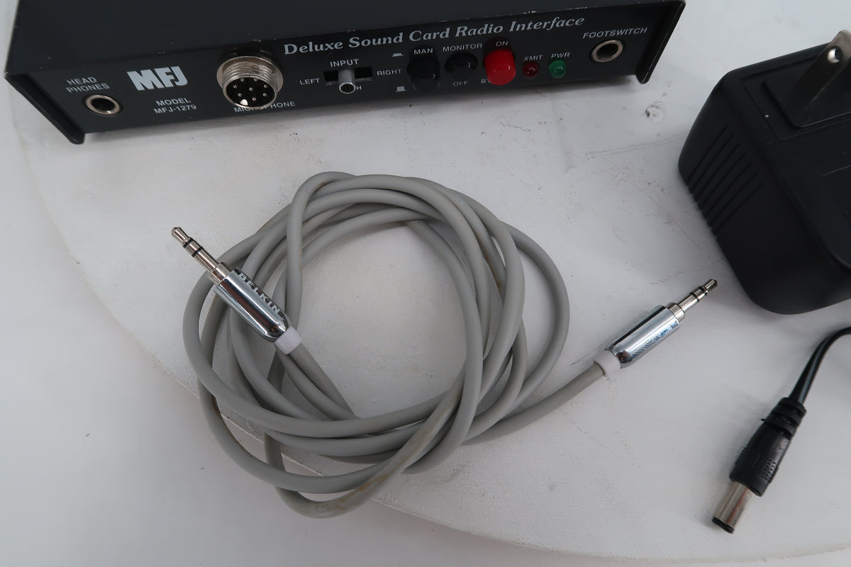 U20341 AS IS, Untested  MFJ Deluxe Sound Card Radio Interface MFJ-1279