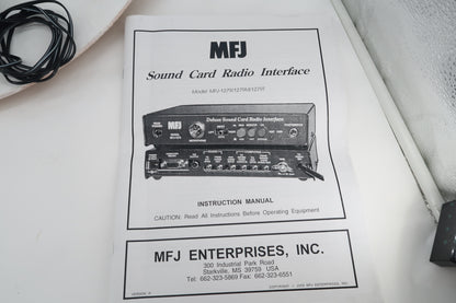 U20341 AS IS, Untested  MFJ Deluxe Sound Card Radio Interface MFJ-1279