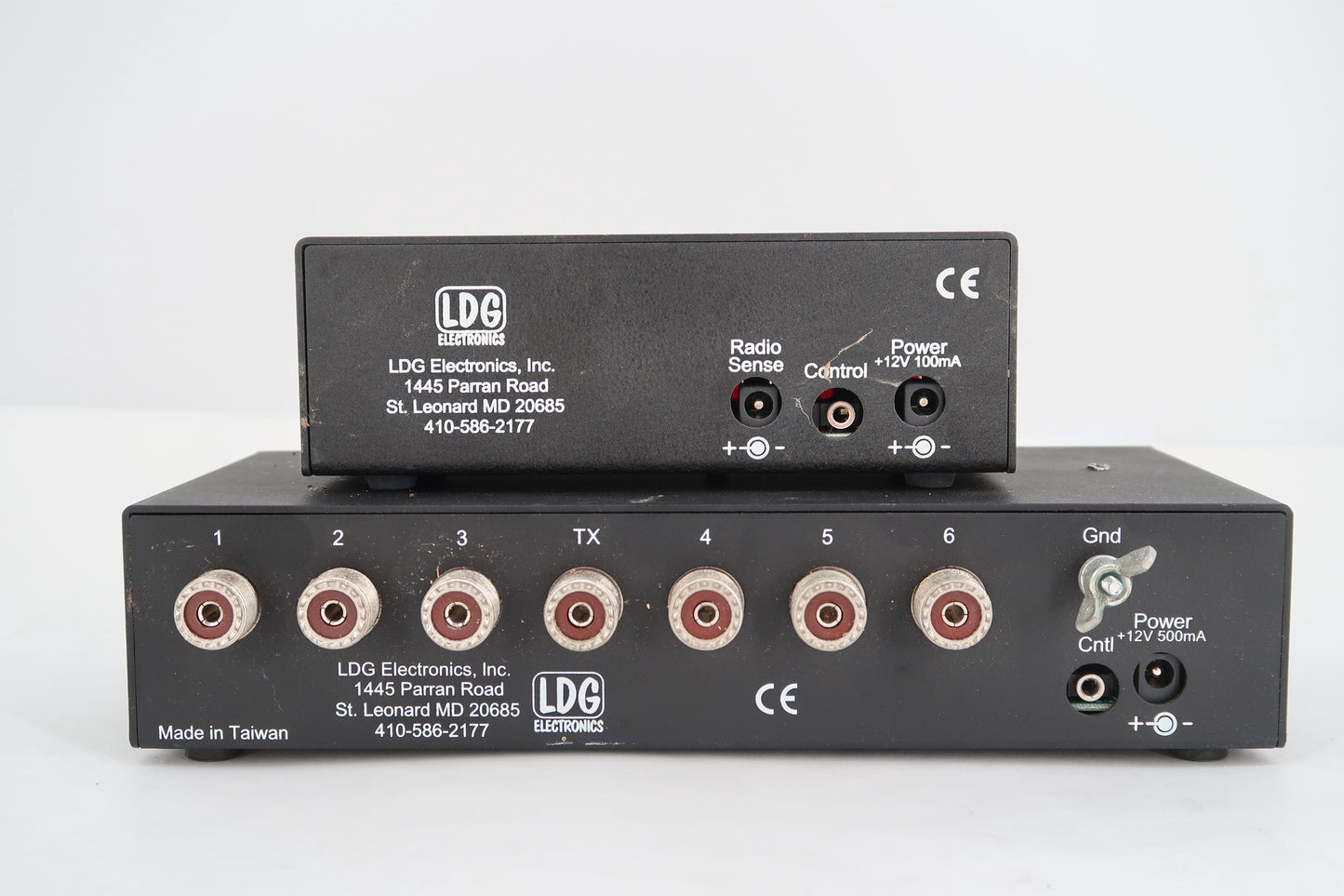 U19290 Used LDG DTS-6 Antenna Switch 6-Port w/ Remote Controller  & Power Splitters