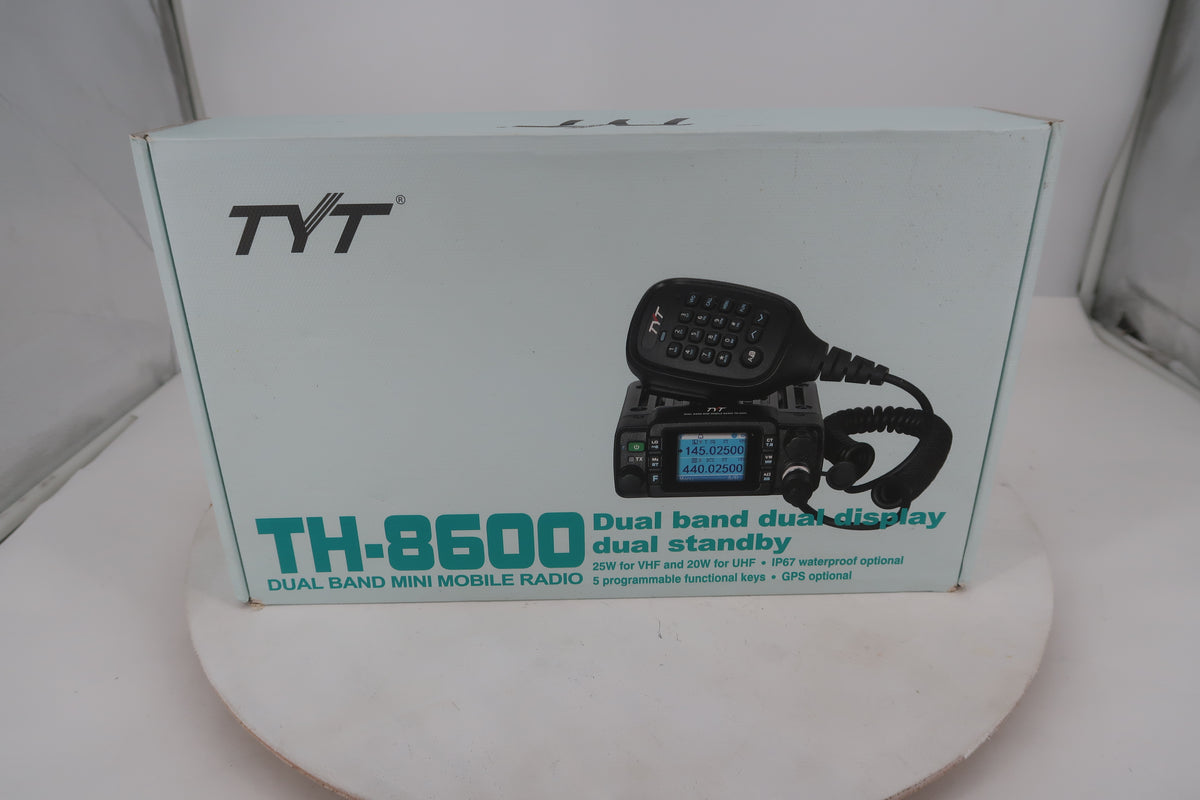 U20344 Used TYT TH-8600 VHF/UHF Dual Band Mini Mobile Radio