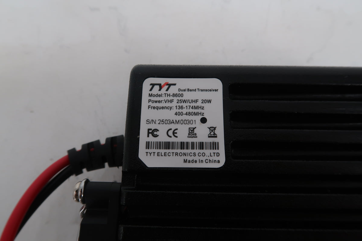 U20344 Used TYT TH-8600 VHF/UHF Dual Band Mini Mobile Radio