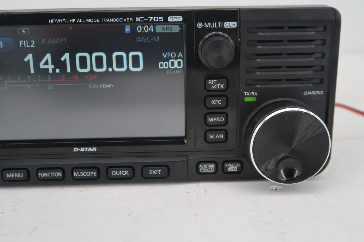 U20345 Used ICOM IC-705 HF/50/144/430MHz All-Mode w/D-STAR 10W QRP Transceiver