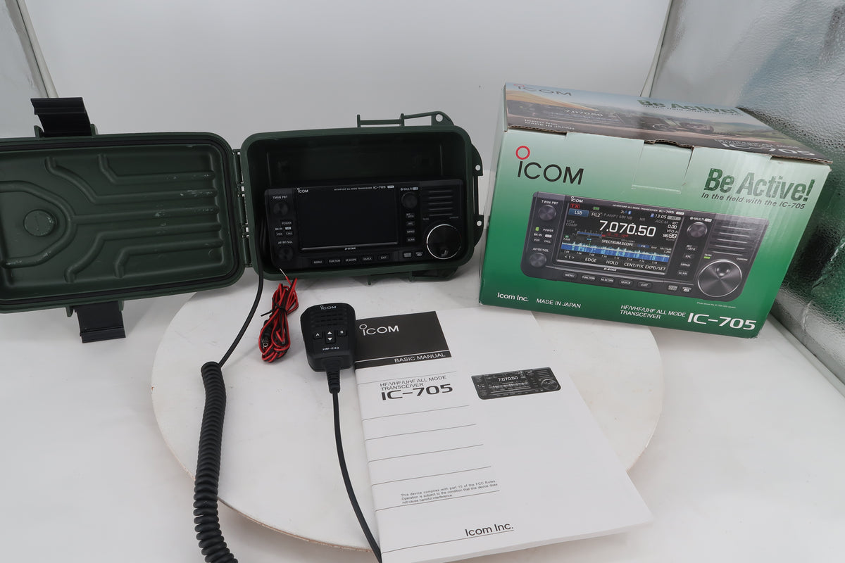 U20345 Used ICOM IC-705 HF/50/144/430MHz All-Mode w/D-STAR 10W QRP Transceiver