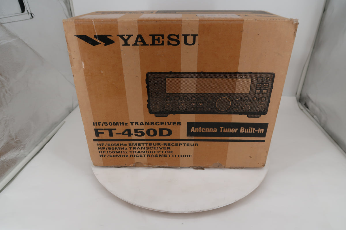 U20350 Used Yaesu FT-450D HF/50MHz Transceiver Screen Issue