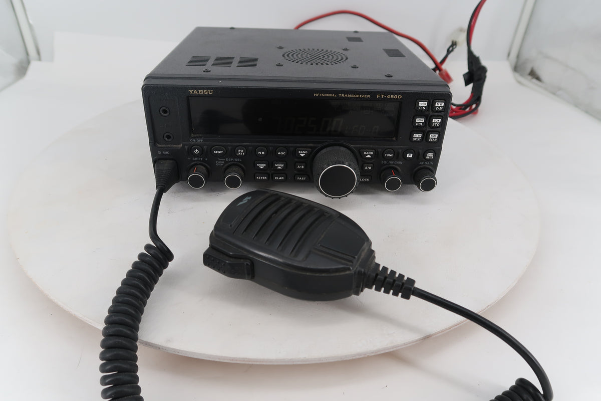 U20350 Used Yaesu FT-450D HF/50MHz Transceiver Screen Issue