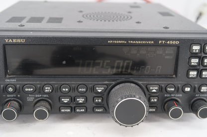 U20350 Used Yaesu FT-450D HF/50MHz Transceiver Screen Issue