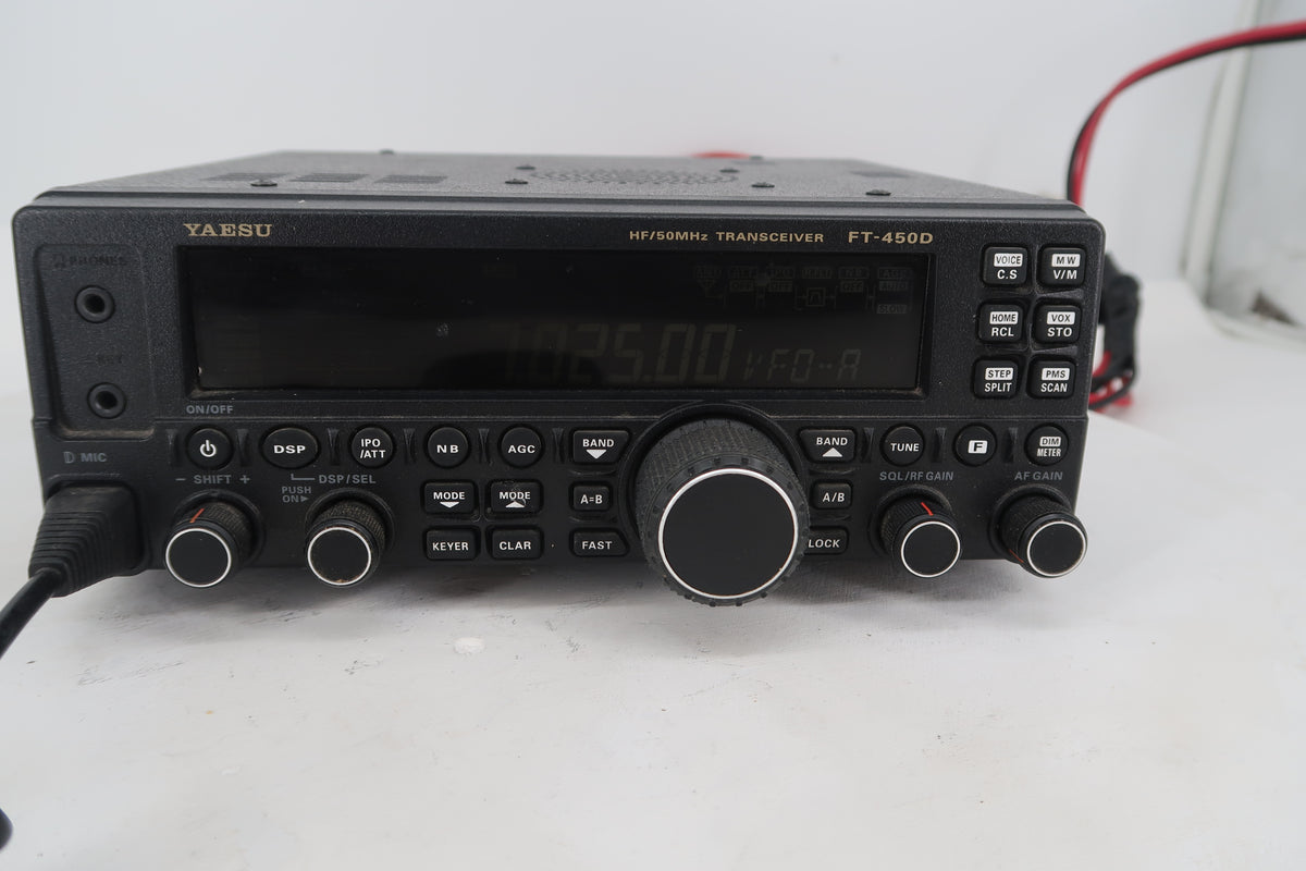 U20350 Used Yaesu FT-450D HF/50MHz Transceiver Screen Issue